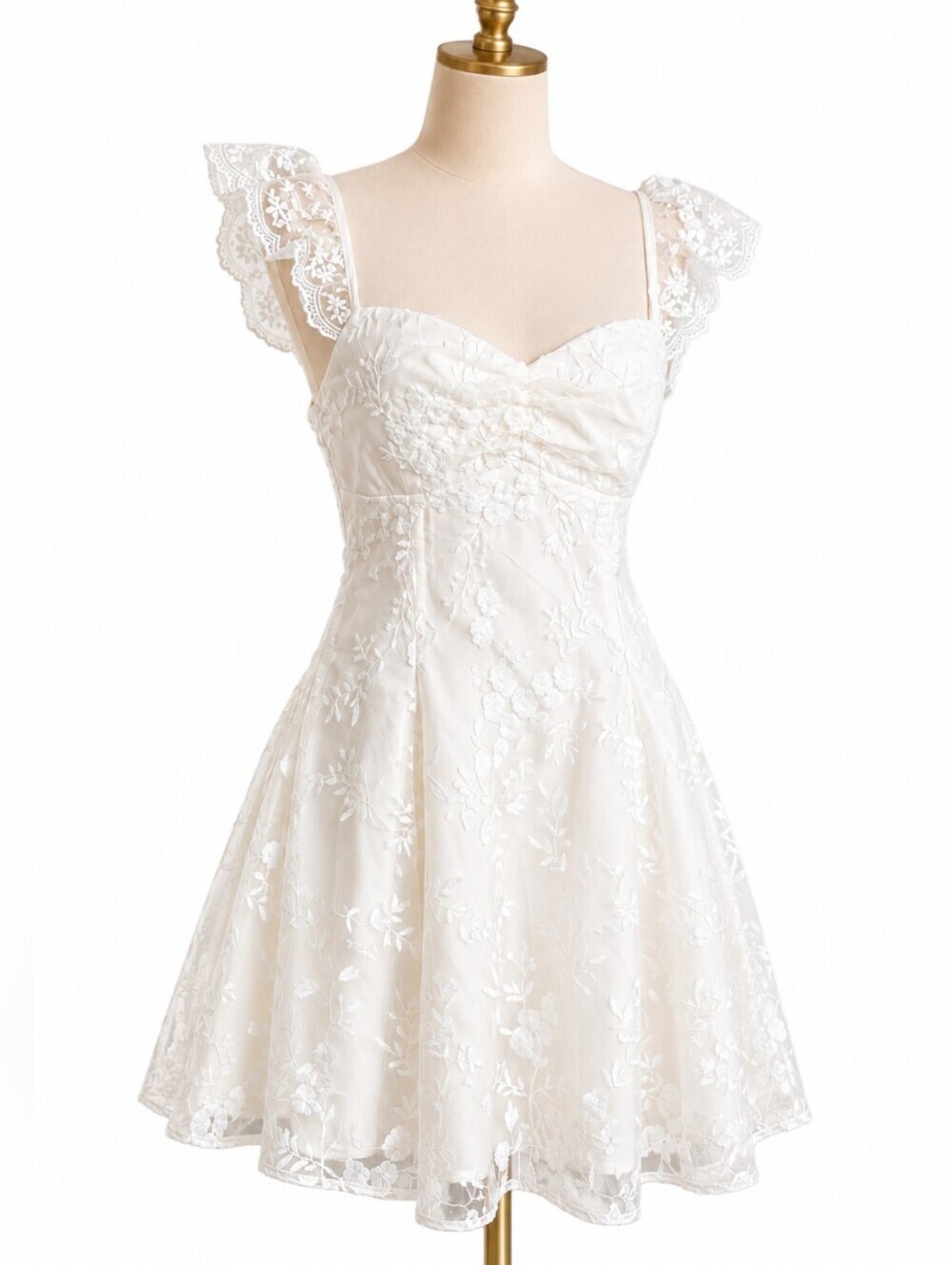 Hello Molly Indy Mini Lace  Dress, size medium